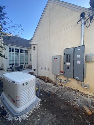 Backup generator installation