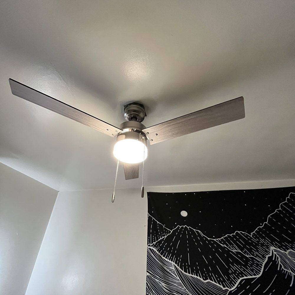 Ceiling fan installation
