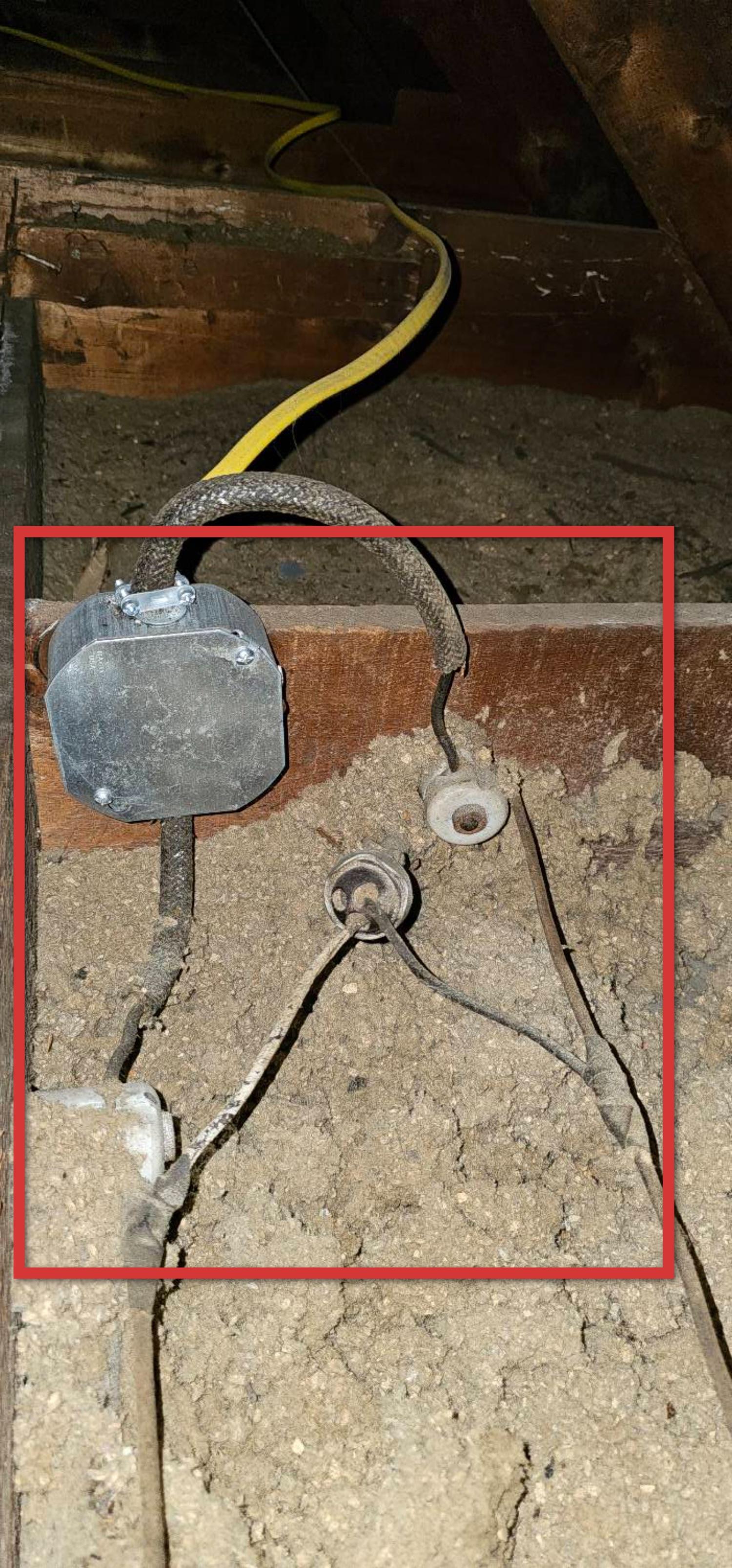 Knob and tube wiring example 5